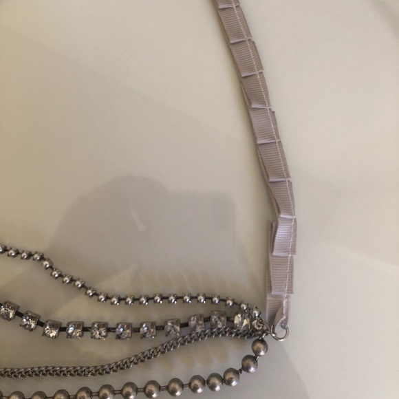 Silver statement necklace - Picture 4 of 4